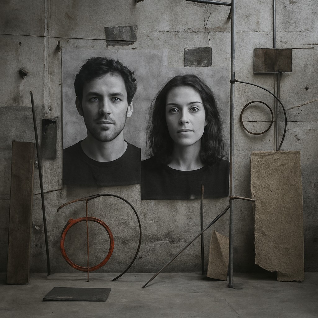 portrait of two people together