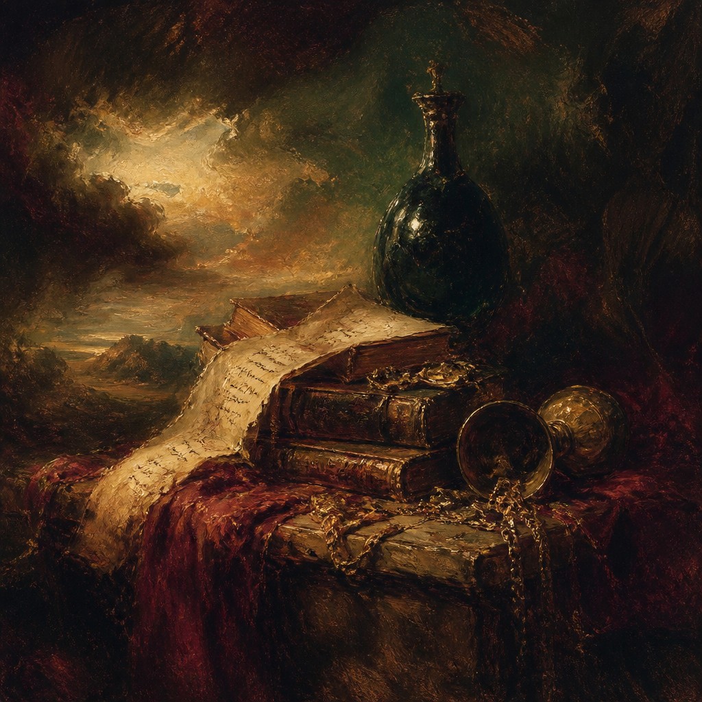 still life with everyday objects — Romanticism Art Style