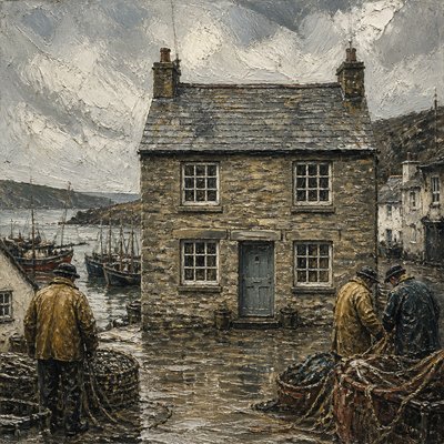 house with front view — Newlyn Art Style