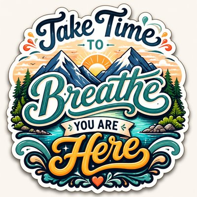 Typography Sticker Design 2