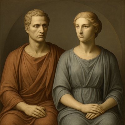 portrait of two people together