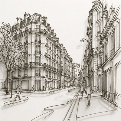Wire Art Style Style Transfer Example