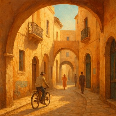 urban street with city activity