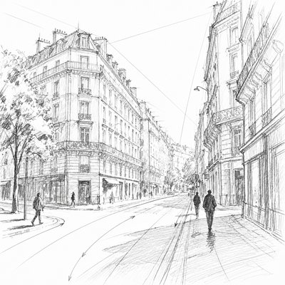 Implied Line Art Style Style Transfer Example