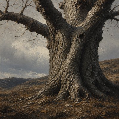 a tree in nature — Social Realism Art Style