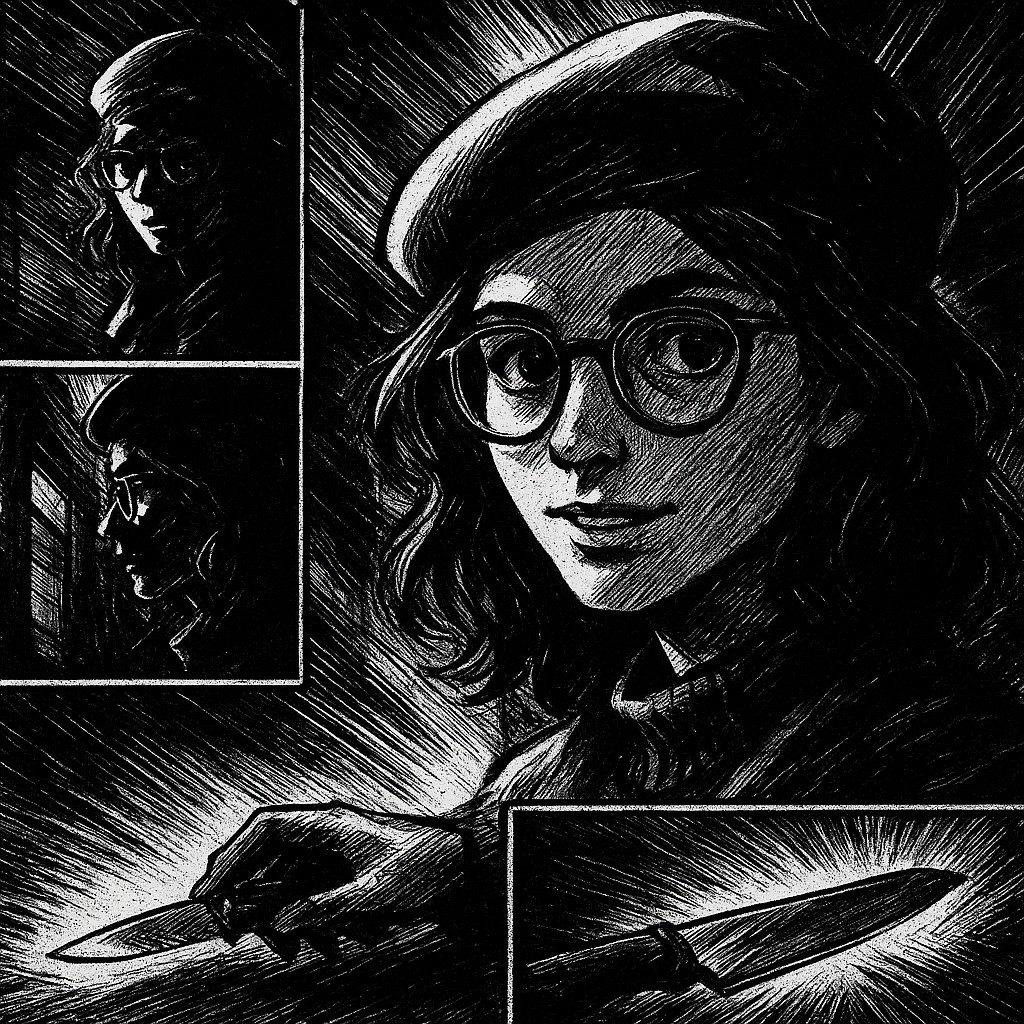Mystery Detective Manga Art Style Style Transfer Example