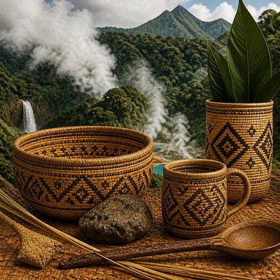 still life with everyday objects — Dominica Art Style