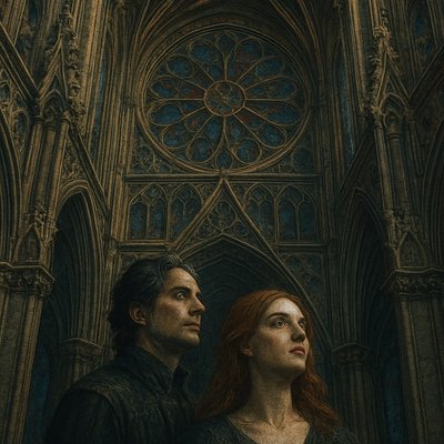 portrait of two people together