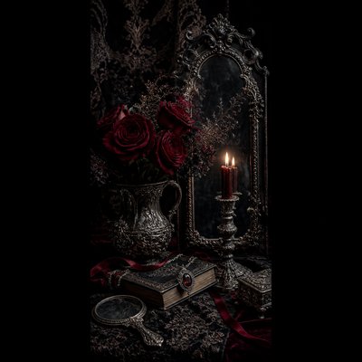 still life with everyday objects — Gothic Fashion Design