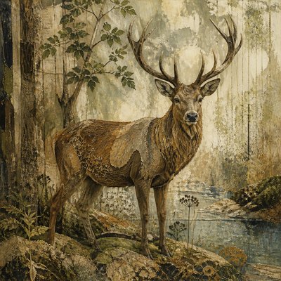 animal standing in natural pose