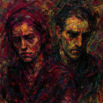 portrait of two people together