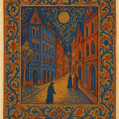 Medieval Gothic Art Style Transfer Example