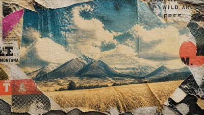 sweeping panoramic landscape with a dramatic sky