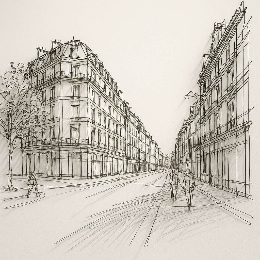 Contemporary Wire Sculpture Art Style Style Transfer Example