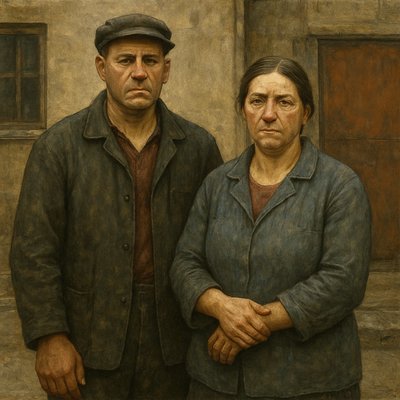 portrait of two people together