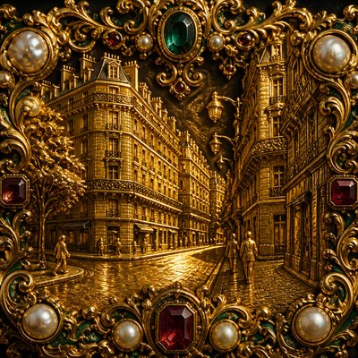 Baroque Jewelry Style Style Transfer Example