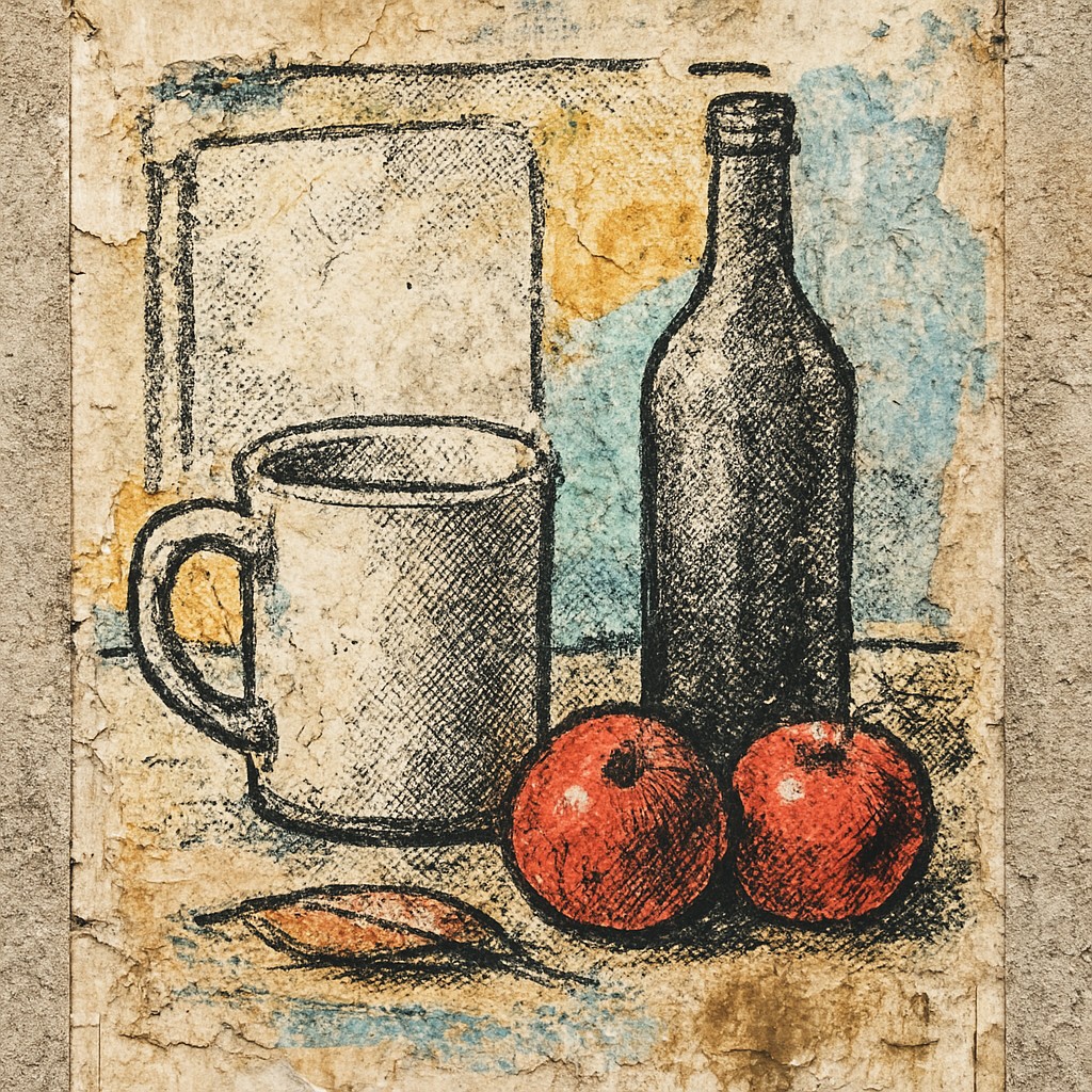 still life with everyday objects
