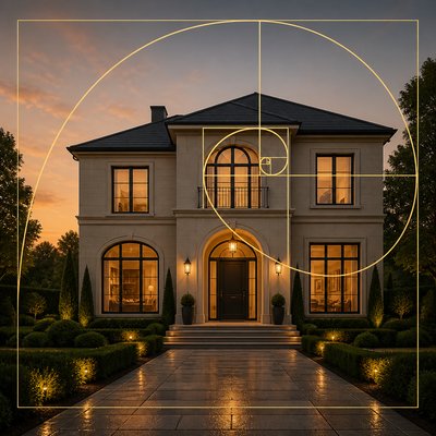 house with front view — Golden Ratio Art Style