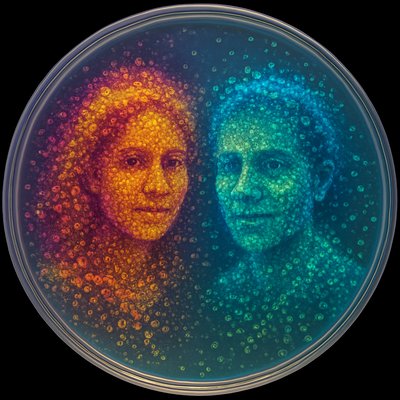 portrait of two people together