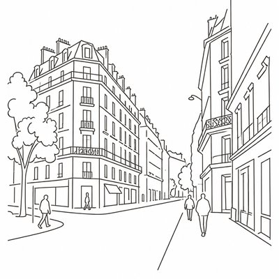 Line Art Icon Design Style Transfer Example