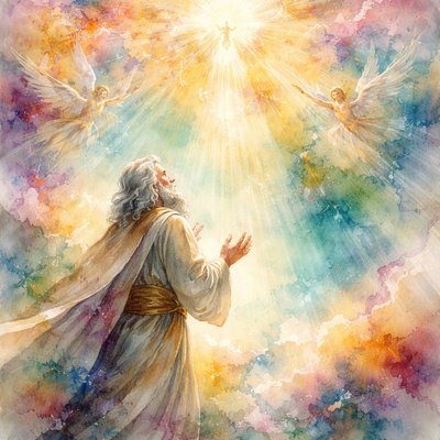Enoch a righteous man, whose eyes were opened by God, saw the vision of the Holy One in the heavens