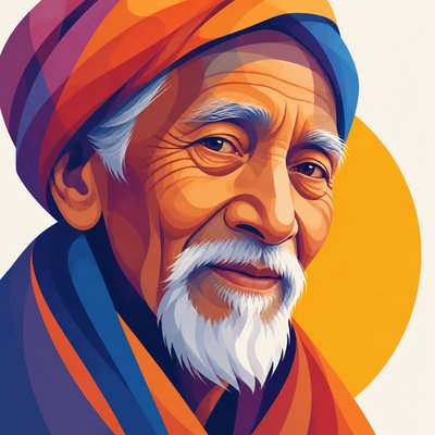 close-up portrait of an elderly person with expressive weathered features
