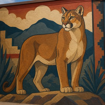 animal standing in natural pose — Mural Painting Art Style