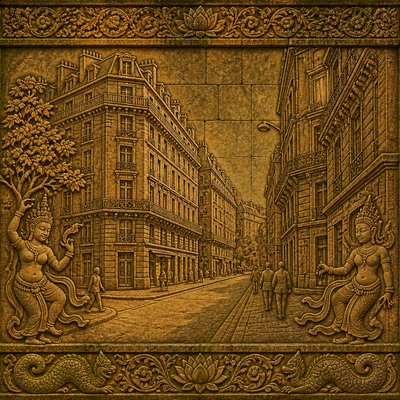 Cambodian Art Style Style Transfer Example