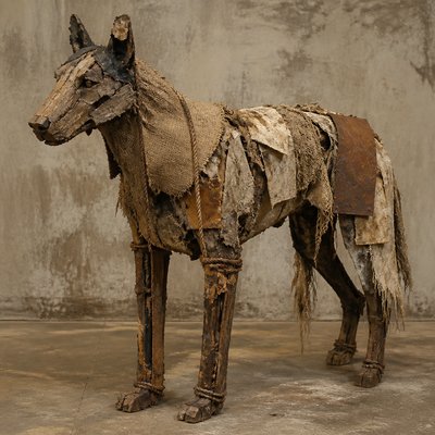animal standing in natural pose