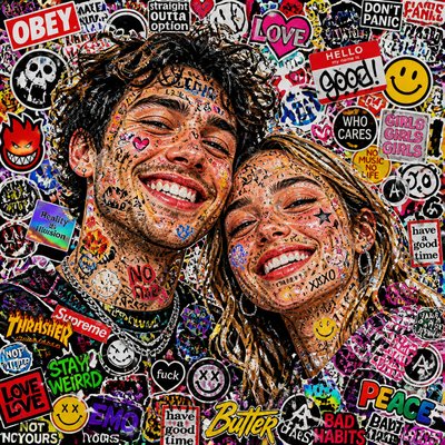 portrait of two people together