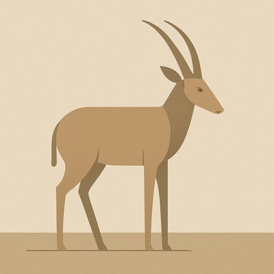 animal standing in natural pose
