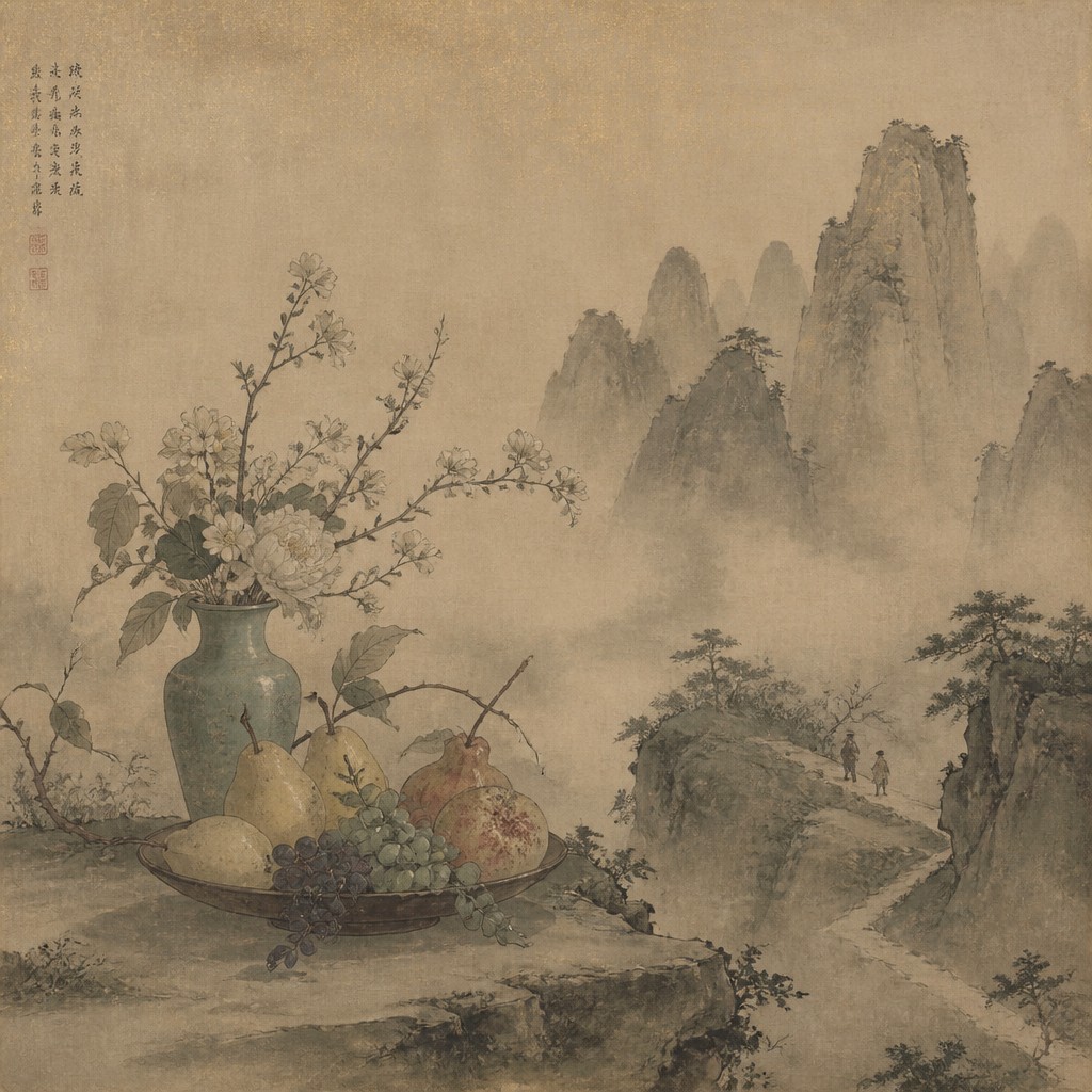 Song Dynasty Ink Painting Style example artwork 3
