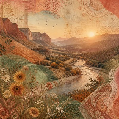 wide landscape with natural scenery — Bohemian Fashion Design