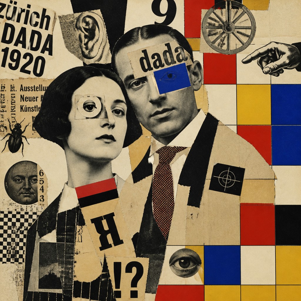 portrait of two people together — Zurich Art Style