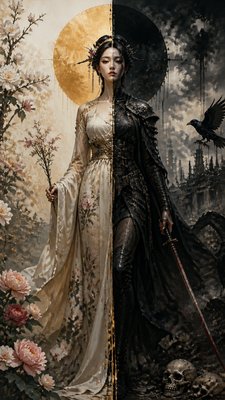 full-length portrait of an elegant figure
