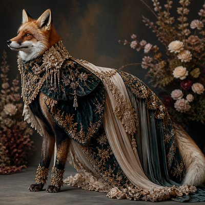 animal standing in natural pose