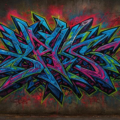 Wildstyle Graffiti Street Art Style Style Transfer Example