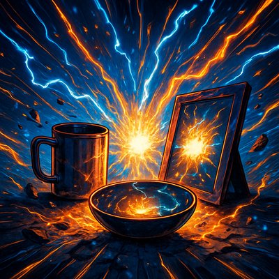 still life with everyday objects