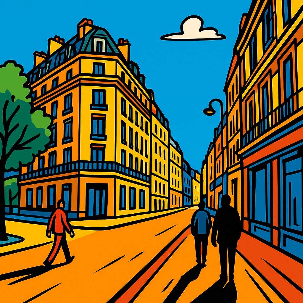 Thick Black Outlines Cartoon Style Style Transfer Example