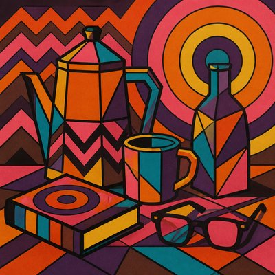still life with everyday objects