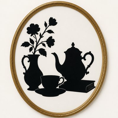 still life with everyday objects — Silhouette Art Style