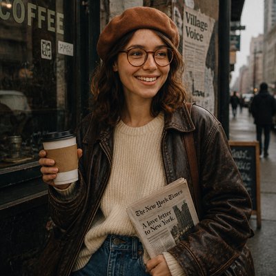 Downtown Girl Aesthetic Style Transfer Example