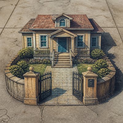 house with front view
