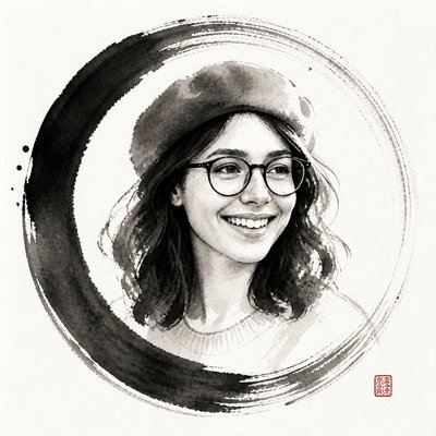 Zen Circle Minimalism Art Style Style Transfer Example