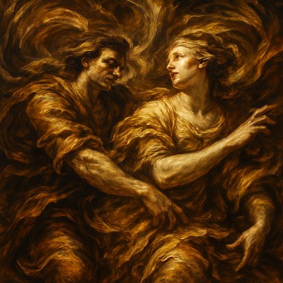 portrait of two people together
