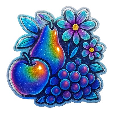 still life arrangement of fruits and flowers