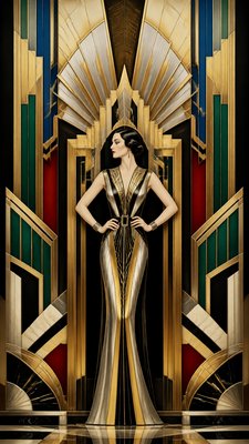 full-length portrait of an elegant figure
