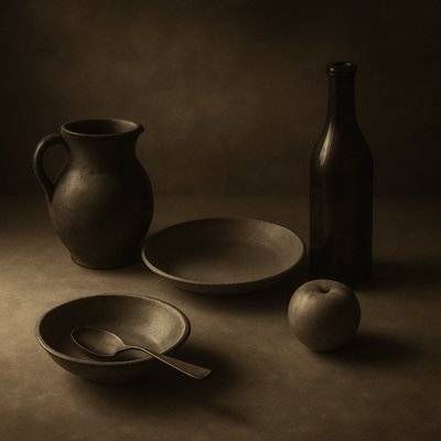 still life with everyday objects
