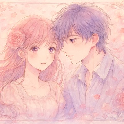 portrait of two people together