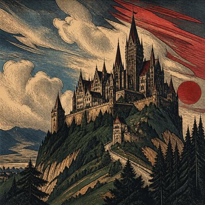 majestic castle on a hilltop